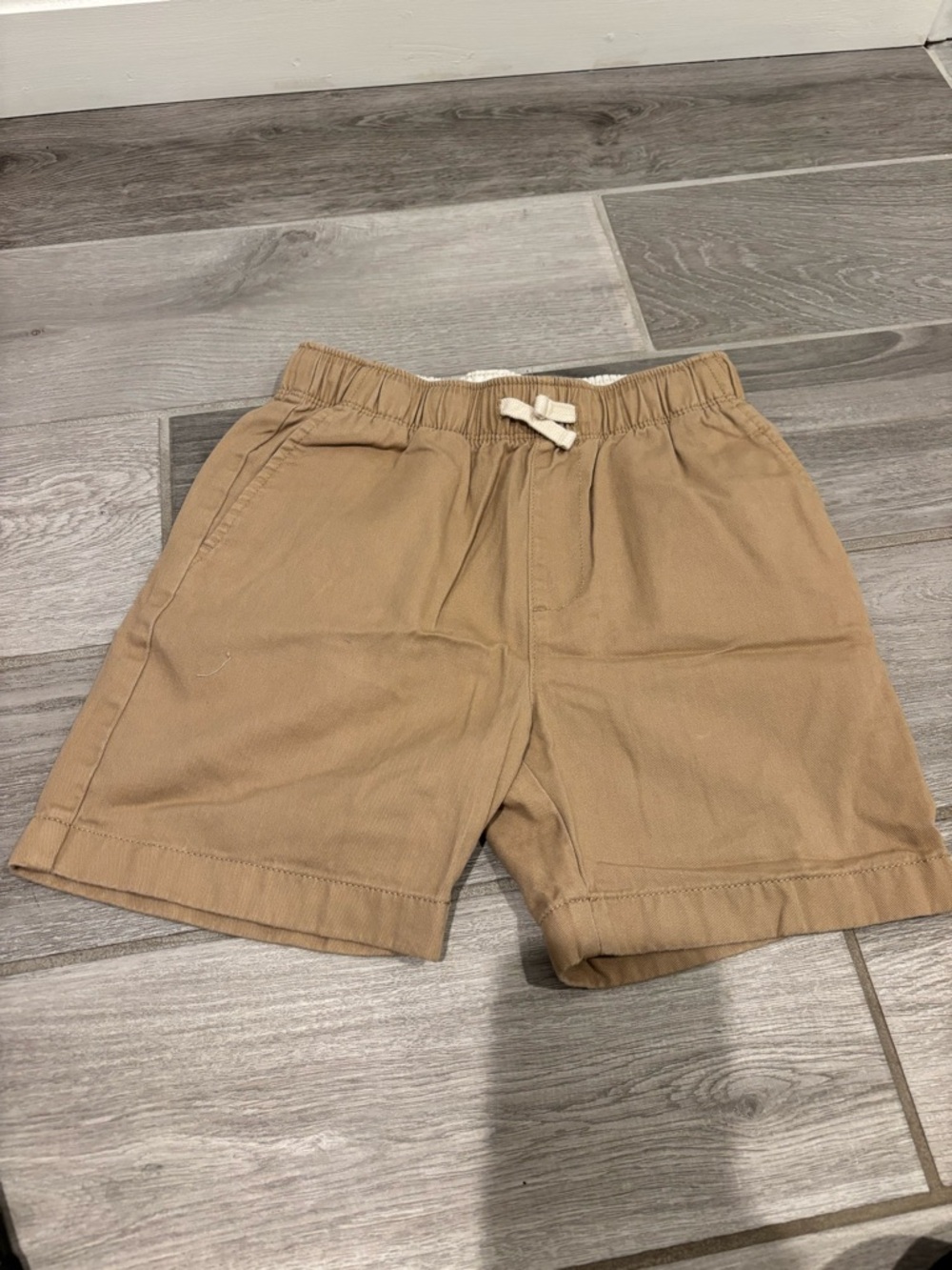 Crewcuts Boys' Drawstring Chino Shorts in Tan